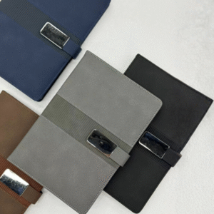 Metro Executive Diary - Premium Leather Corporate Office Diary with Center Design Accent