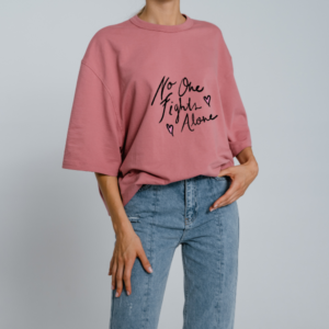 Breast Cancer Awareness Drop Shoulder T-Shirt