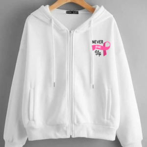 breast cancer awareness zipper hoodie pink ribbon zip up hoodie Pakistan corporate gifting